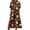 White, variant on Domzest Womens Halloween Print Dress Crew Neck Short Sleeve Midi Dress Halloween Pumpkin Graphic Funny Dresses with Pockets White L