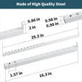 thumbnail image 4 of Adjustable Window Security Bars (Steel),Window Locks Bars Inside for Prevent Burglary, Window Stoppers for Window 16.3in,2 x Window Security Bars,White, 4 of 7