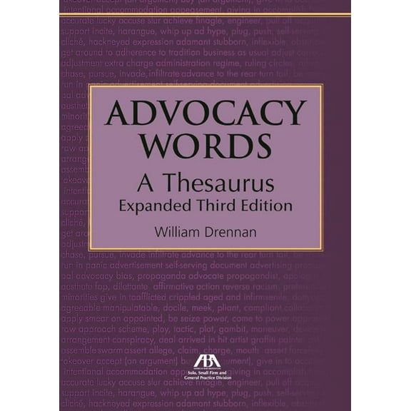 Advocacy Words, a Thesaurus (Paperback)