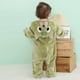 thumbnail image 4 of Pijamas Para Niños Pequeños Otoño Invierno Bebé Infantil Unisex Niño Pijama De Felpa Onesie Traje De Animal Perezoso De Una Pieza Verde Odeerbi  LM103-2957, 4 of 8