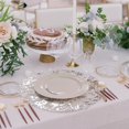 Disposable Placemats Set Of 100 Foil 13 Inch Round Table Mates Bulk 100 ...