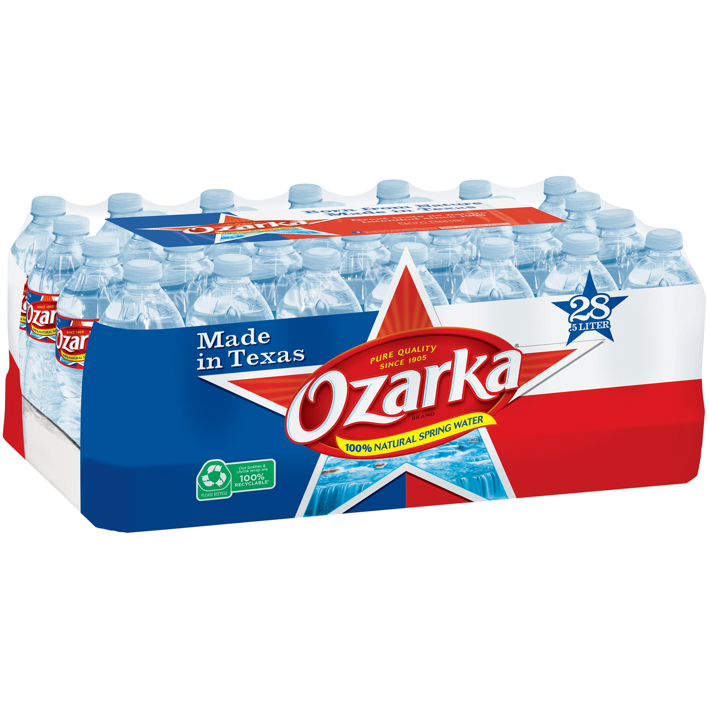 Ozarka Natural Spring Water +4 Bottles Value Pack, 16.9 Fl. Oz., 28