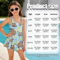 thumbnail image 5 of DISNIMO Capybara Print Girls Swimsuit One Piece Bathing Suit with Skirt Sleeveless U Neck Swimwear Hawaiian Summer Swim Dress, 5 of 8