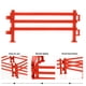 thumbnail image 5 of 50 piezas de vallas de plástico de juguete para simulación de granjas, adorno de valla, accesorio para cercas, 5 of 7