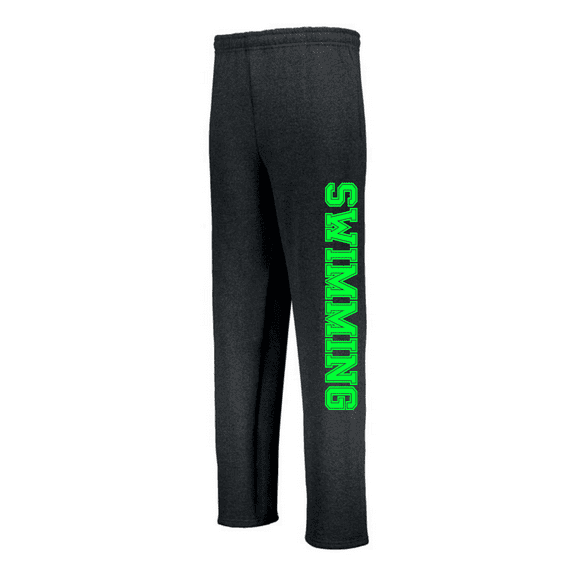 JANT girl Black Youth Swimming Sweatpants (Youth Large 14/16, Neon Green)