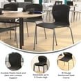 thumbnail image 2 of Black Plastic Stacking Chair, 2 of 4