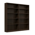 thumbnail image 2 of Universal Tall 5 Shelf Bookcase Set in Black Walnut - Engineered Wood, 2 of 10
