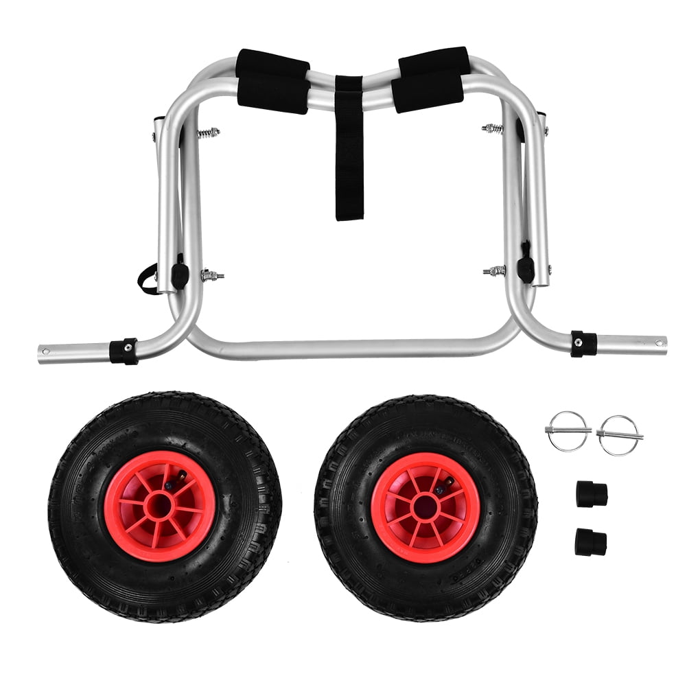 Tebru Aluminium Alloy Kayak Canoe Wheel Dolly Boat Carrier Trolley Cart Transport,Kayak Trolley, Kayak Transport Trolley