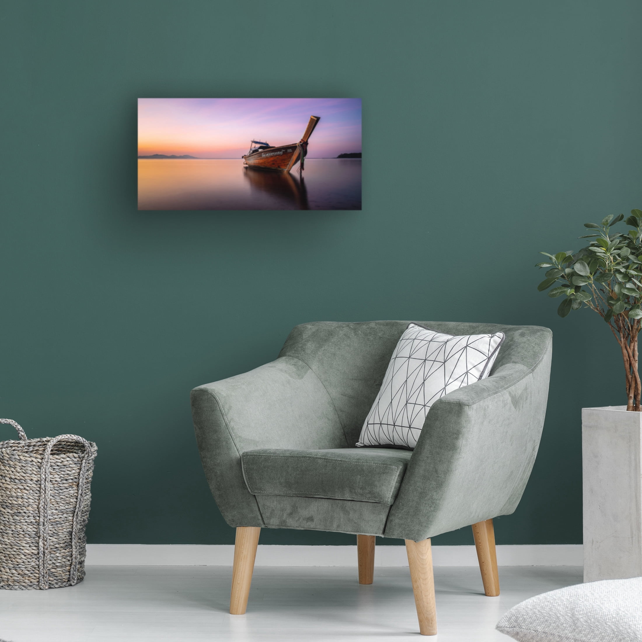 Trademark Fine Art Saulius Low Tide Canvas Wall Art