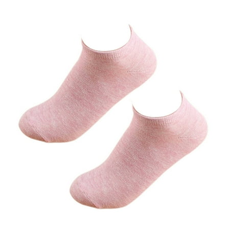 

harmtty Lady 1 Pair Ankle Socks Short Low Cut Crew Casual Sport Boat Socks Pink