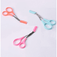 thumbnail image 1 of 3 PCS Stainless Steel Eyebrow Shaping Cut Scissors Comb Hair Remover Beauty Tool,Pink, Grapefruit, Blue, 1 of 5