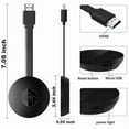 thumbnail image 4 of Téléviseur Numérique HDMI Lecteur Multimédia Vidéo pour Google Chromecast 2 Noir, 4 of 4