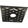 thumbnail image 2 of 32"OD x 8 1/4"ID x 1"P Chevron Architectural Grade PVC Pierced Ceiling Medallion, Antiqued Warm Silver, 2 of 10