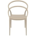 thumbnail image 3 of Compamia Pia Patio Dining Chair in Taupe, 3 of 6