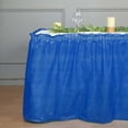 thumbnail image 6 of Efavormart 5 Pack Plastic Table Skirts 14ft Royal Blue Ruffled - Waterproof Disposable Skirts for Outdoor/Indoor Use, 6 of 6