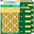thumbnail image 1 of Filterbuy 16x25x4 MERV 11 (MPR 1200) Allergen Defense, Pleated HVAC AC Furnace Air Filters (12-Pack), 1 of 8