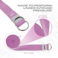 thumbnail image 6 of RDX 8ft Yoga Strap with D-Ring Buckle, Durable Polyester Cotton Adjustable Belts for Stretching, MV, 6 of 7