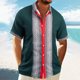 thumbnail image 2 of Eres Más Que una Camisa de Puntuación de Prueba de Color Sólido Casual con Cuello, Bolsillo con Botones de Manga Corta, 2 of 9
