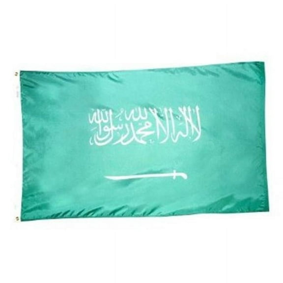 Annin Flagmakers 197183 4 ft. X 6 ft. Nyl-Glo Saudi Arabia Flag