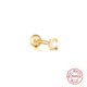 thumbnail image 1 of Pendientes de plata de ley 925 antialérgicos con diseño de hip hop para mujeres y hombres, con diseño de hueso de oreja y clavos, de estilo europeo y americano, 1 of 6