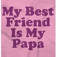 thumbnail image 2 of Cute My Best Friend Is My Papa Toddler Boy Girl T Shirt Infant Toddler Brisco Brands 2T, 2 of 6