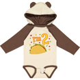thumbnail image 3 of Inktastic Im Two- taco birthday party Boys or Girls Long Sleeve Baby Bodysuit, 3 of 5