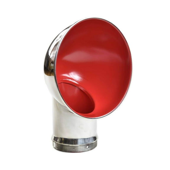 Marine City 4 Inch Round Red Cowl Vent 304 Stainless Steel, Marine Boat Yacht Ship Hardware