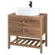 thumbnail image 1 of Gabinete Para Baño KingsHouse Mueble Lavamanos Ovalín Monomando 80x46x83 cm, 1 of 7