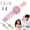 Pink, variant on Magic Colorful Smoke Bubble Machine, Rechargeable Automatic Electric Fog Bubble Machine, Colorful Lights & Music for Summer Birthday