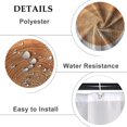 thumbnail image 4 of Abstract Sun Shower Curtain White Minimalism Geometry Arch Modern Shower Curtains for Bathroom with Hooks 72x72 Inches Fabric Waterproof Curtain for Bathroom Living Room Cubicle, 4 of 6