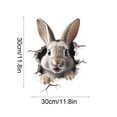 thumbnail image 3 of Easter Bunny Wall Stickers, Self Adhesive Decals for Bedroom Living Room Dining Room, Removable PVC Wall Decor for Glass Window Tile and Mirror(N8), 3 of 8