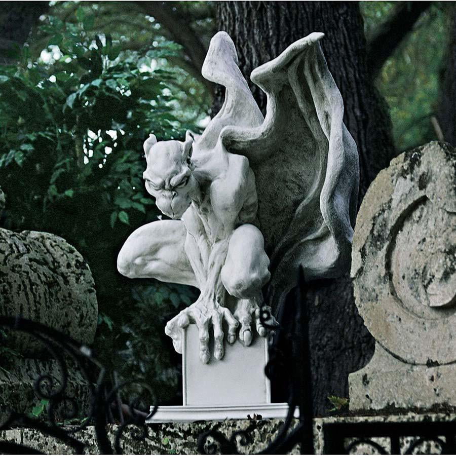 Medieval  Silly Naughty Gargoyle Statue Gothic Garden Sculpture NEW 