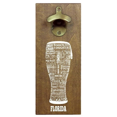

Florida Craft Beer Typography Cap Catching Magnetic Bottle Opener