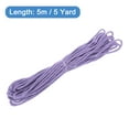 thumbnail image 2 of Uxcell Twisted Cord Trim 5 Yard 0.12 inch 3-Ply Twine Braided Rope Shiny Thread String for Craft Gift Bag Curtain Light Purple, 2 of 7