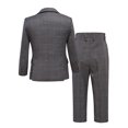 thumbnail image 5 of ETHAN 5 Piece Toddler Boy Outfit for Party Elegant Plaid Suit for Boy Easter Suit Set Grey 3T, 5 of 7