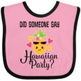 thumbnail image 3 of Inktastic Hawaiian Party Pineapple Girls Baby Bib, 3 of 4