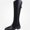 Black, variant on Women's Mid Calf Boots Round Toe Back Zipper Low Heel Comfort Versatile Casual Boots Size 4.5