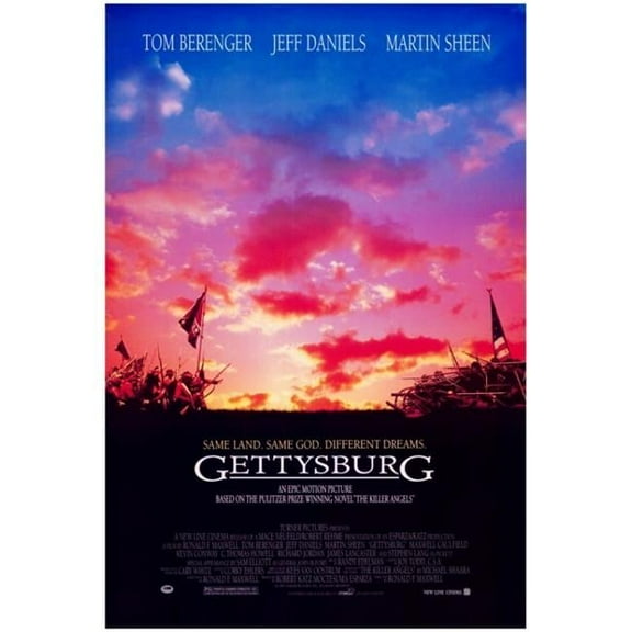Pop Culture Graphics  Gettysburg Movie Poster Print, 27 x 40