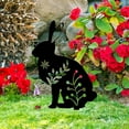 thumbnail image 2 of Isvgxsz Bunny Garden Statues Metal Rabbit Yard Art Outdoor Black Rabbit Decor Animals Stake Garden Decorations Outdoor Garden Statue for Lawn and Yard Decor Ornaments, 2 of 6