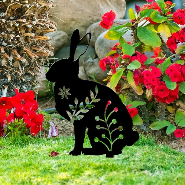 Inserto de jardín de arte de patio, decoración de patio de Pascua de acrílico