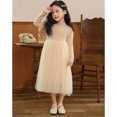 thumbnail image 6 of LUOGENLI Girls Dresses Size 7-8 Kids Toddler Girl Spring Fall Clothes Long Sleeve Tutu Dress Princess Dress Girls Skirts Baby Girls' Dresses for Wedding 5-6 Years, 6 of 7