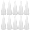 thumbnail image 1 of SHISUYAN 10Pcs Foam Cone for Children Craft White Solid Shape for Church Events, 1 of 8