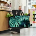 thumbnail image 6 of Tropical Jungle Palm Leaves Reusable Foldable Oxford Cloth Collapsible Easter Basket Storage Bin Bag with Large Capacity, 6 of 7