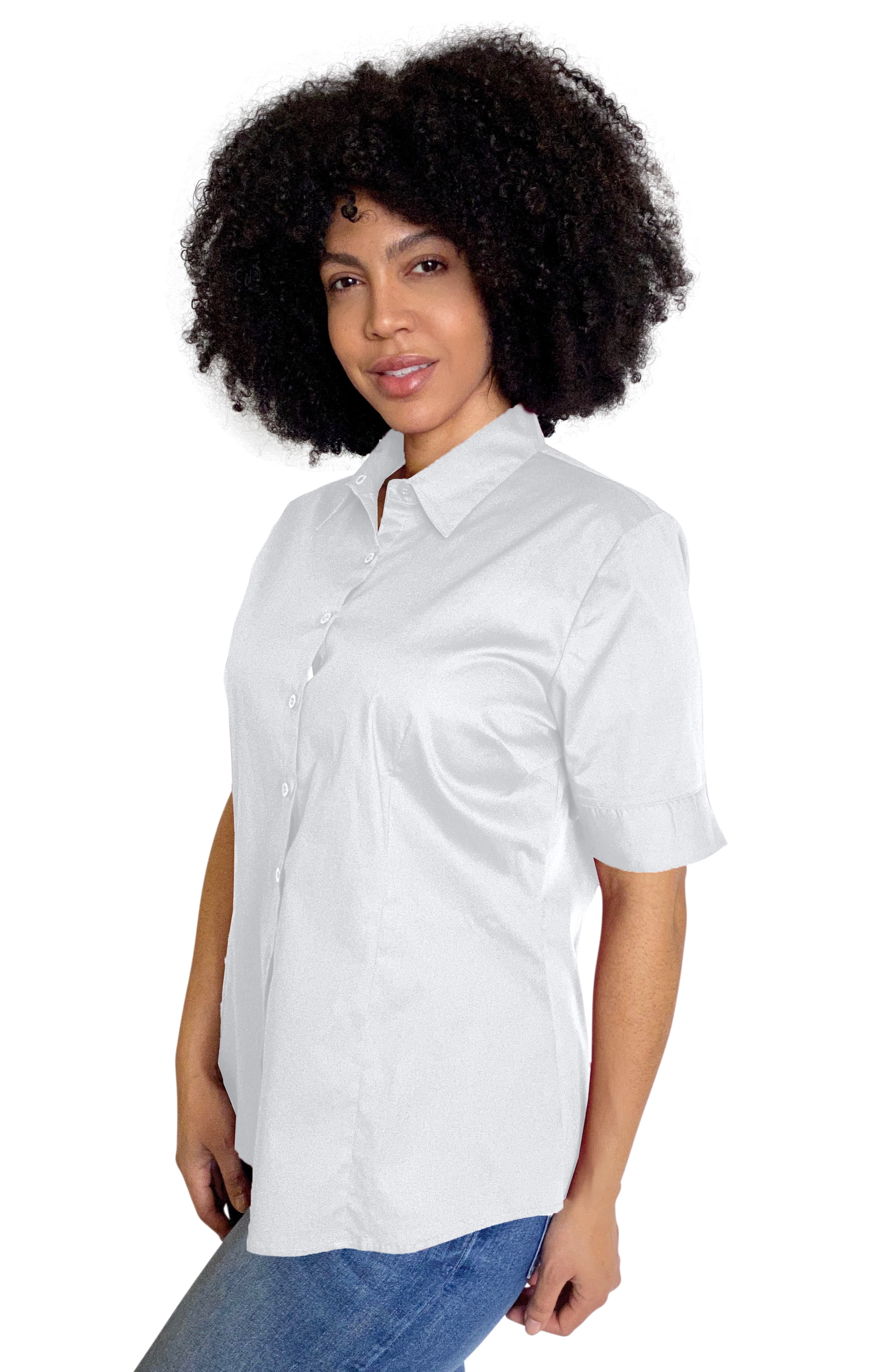 Women's Plus Size Button Down Shirts 