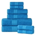 thumbnail image 2 of Superior Eco-Friendly Cotton 8-Piece Assorted Towel Set, Aster Blue, 2 of 7