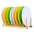 thumbnail image 4 of Fameei:Kitchen Dish Drain Rack Bamboo Dish Rack Bamboo Unpainted Dish Rack Dishware Drain Drain Rack 8 racks (1 pack), 4 of 8