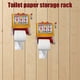 thumbnail image 4 of 2 in 1 Toilet Paper Holder Bathroom Free Standing Tissue Roll Storage Rack, 4 of 5