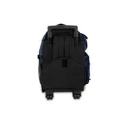Everest Unisex Deluxe Backpack On Wheels 13.5x 21x 12 Navy