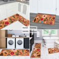 thumbnail image 5 of Pioneer Flower Floral Print Pattern Kitchen Rugs Sets Of 2,Anti Fatigue Kitchen Mat Rugs Non Slip Washable,Decorative Kitchen Floor Mats for Kitchen,Sink,Laundry,17"x30"+17"x47", 5 of 7