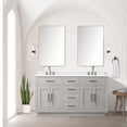 thumbnail image 4 of Shelter 60 in W x 22 in D White Oak Double Bath Vanity and White Quartz Top, 4 of 6